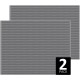 ASOBEAGE Cat Litter Mat: Double Layer Honeycomb Design - Makes Cat Litter Collect and Clean Easier, Waterproof, Scratch and Non-Slip Animal Friendly (61 x 38 cm, Grey, 2 Packs)