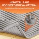 ASOBEAGE Cat Litter Mat: Double Layer Honeycomb Design - Makes Cat Litter Collect and Clean Easier, Waterproof, Scratch and Non-Slip Animal Friendly (61 x 38 cm, Grey, 2 Packs)