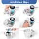 AiQInu Pack of 8 Cat Fountain Filter Set, 4 Pieces Carbon Filters and 4 Pieces Foam Filter, Four Stage Filtering Replacement Filter for 2L/3.2L Stainless Steel Dogs Cats Drinking Fountain AiQInu Pack of 8 Cat Fountain Filter Set, 4 Pieces Carbon Filters and 4 Pieces Foam Filter, Four Stage Filtering Replacement Filter for 2L/3.2L Stainless Steel Dogs Cats Drinking Fountain