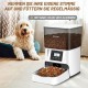 Anykuu 4L Automatic Cat Feeder Dispenser with Timer and Voice Recording 10s, Stainless Steel Bowl and 1-4 Meals a Day for Small and Medium Pets