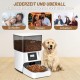 Anykuu 4L Automatic Cat Feeder Dispenser with Timer and Voice Recording 10s, Stainless Steel Bowl and 1-4 Meals a Day for Small and Medium Pets