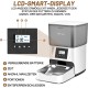 Anykuu 4L Automatic Cat Feeder Dispenser with Timer and Voice Recording 10s, Stainless Steel Bowl and 1-4 Meals a Day for Small and Medium Pets