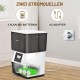 Anykuu 4L Automatic Cat Feeder Dispenser with Timer and Voice Recording 10s, Stainless Steel Bowl and 1-4 Meals a Day for Small and Medium Pets