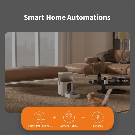 Aqara Smart Feeder C1, Requires AQARA Zigbee 3.0 HUB, for Cats and Dogs, Programmable Portion Control, Can Be Controlled via Google, Alexa, Siri, Works with SmartThings Aqara Smart Feeder C1, Requires AQARA Zigbee 3.0 HUB, for Cats and Dogs, Programmable Portion Control, Can Be Controlled via Google, Alexa, Siri, Works with SmartThings