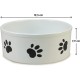 Arquivet Ceramic Dog Cat Bowl Paw Style Pet Feeder Bowl Ceramic Food Bowl for Dogs Cats 19cm Arquivet Ceramic Dog Cat Bowl Paw Style Pet Feeder Bowl Ceramic Food Bowl for Dogs Cats 19cm