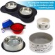 Arquivet Ceramic Dog Cat Bowl Paw Style Pet Feeder Bowl Ceramic Food Bowl for Dogs Cats 19cm Arquivet Ceramic Dog Cat Bowl Paw Style Pet Feeder Bowl Ceramic Food Bowl for Dogs Cats 19cm