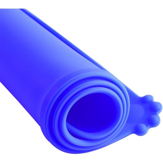 Atyhao Blue Square Silicone Quick Dry Pet Bowl Mat Atyhao Blue Square Silicone Quick Dry Pet Bowl Mat