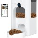 Automatic 4L Cat Feeder, Smart WiFi Cat Feeder with Security Camera, Personalized Feeding Program, 15 Second Voice Recording