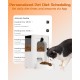 Automatic 4L Cat Feeder, Smart WiFi Cat Feeder with Security Camera, Personalized Feeding Program, 15 Second Voice Recording