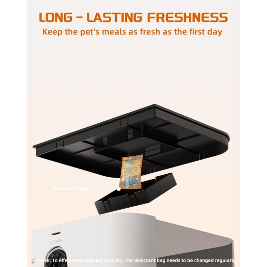 Automatic 4L Cat Feeder, Smart WiFi Cat Feeder with Security Camera, Personalized Feeding Program, 15 Second Voice Recording Automatic 4L Cat Feeder, Smart WiFi Cat Feeder with Security Camera, Personalized Feeding Program, 15 Second Voice Recording