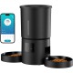 Automatic Cat Feeder 2 Bowls with App: 5L Automatic Feeder with 2.4G WiFi Timer for Dry Food - AONBOY Double Bowl Design for Multi-Cat Households and Dogs - Black Automatic Cat Feeder 2 Bowls with App: 5L Automatic Feeder with 2.4G WiFi Timer for Dry Food - AONBOY Double Bowl Design for Multi-Cat Households and Dogs - Black