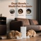Automatic Cat Feeder 2 Bowls with App: 5L Automatic Feeder with 2.4G WiFi Timer for Dry Food - AONBOY Double Bowl Design for Multi-Cat Households and Dogs - Black Automatic Cat Feeder 2 Bowls with App: 5L Automatic Feeder with 2.4G WiFi Timer for Dry Food - AONBOY Double Bowl Design for Multi-Cat Households and Dogs - Black