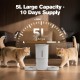 Automatic Cat Feeder 2 Bowls with App: 5L Automatic Feeder with 2.4G WiFi Timer for Dry Food - AONBOY Double Bowl Design for Multi-Cat Households and Dogs - Black Automatic Cat Feeder 2 Bowls with App: 5L Automatic Feeder with 2.4G WiFi Timer for Dry Food - AONBOY Double Bowl Design for Multi-Cat Households and Dogs - Black