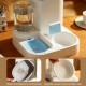Automatic Cat Feeder 2-in-1 One Piece - 1 L Water Bowl and 2.2 L Large Grain Storage, Multifunctional Cat Food Automatic and Water (Grey) Automatic Cat Feeder 2-in-1 One Piece - 1 L Water Bowl and 2.2 L Large Grain Storage, Multifunctional Cat Food Automatic and Water (Grey)