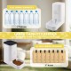 Automatic Cat Feeder, 2.1 kg Automatic Cat Feeder and 3.8 L Water Dispenser Dog, No Electricity, PBA Free Travel Feeder Cat Water Dispenser (White) Automatic Cat Feeder, 2.1 kg Automatic Cat Feeder and 3.8 L Water Dispenser Dog, No Electricity, PBA Free Travel Feeder Cat Water Dispenser (White)