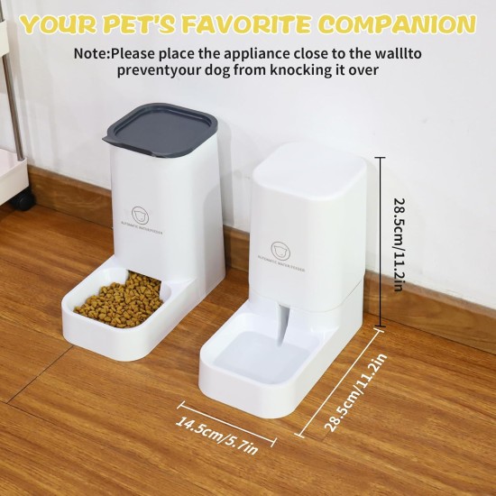 Automatic Cat Feeder, 2.1 kg Automatic Cat Feeder and 3.8 L Water Dispenser Dog, No Electricity, PBA Free Travel Feeder Cat Water Dispenser (White) Automatic Cat Feeder, 2.1 kg Automatic Cat Feeder and 3.8 L Water Dispenser Dog, No Electricity, PBA Free Travel Feeder Cat Water Dispenser (White)