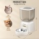 Automatic Cat Feeder, 2.4G WiFi App Control, Automatic Cat Feeder with Stainless Steel Bowl, Easy to Clean, 10S Recording Function, 1-10 Meals a Day Automatic Cat Feeder, 2.4G WiFi App Control, Automatic Cat Feeder with Stainless Steel Bowl, Easy to Clean, 10S Recording Function, 1-10 Meals a Day