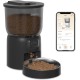 Automatic Cat Feeder, 3 L Cat Food, 2.4G WiFi Cat Feeder, App Control with Cat Feeder, 1 to 10 Meals per Day, Suitable for Dogs and Cats, Black