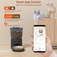 Automatic Cat Feeder, 3 L Cat Food, 2.4G WiFi Cat Feeder, App Control with Cat Feeder, 1 to 10 Meals per Day, Suitable for Dogs and Cats, Black