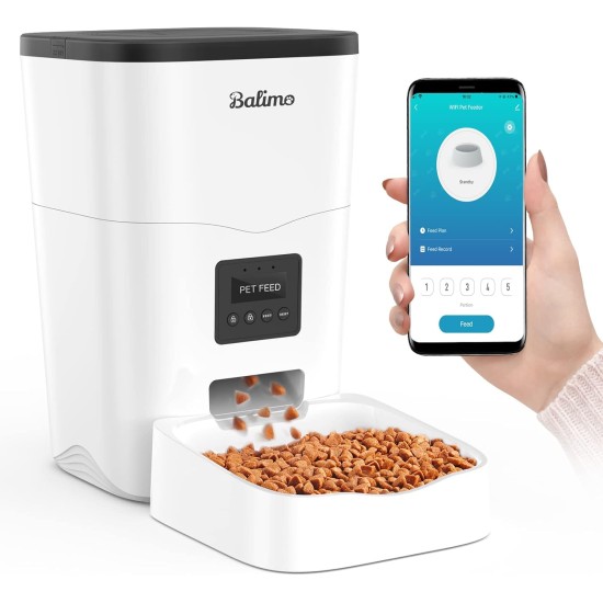 Automatic Cat Feeder, 3 L Cat Food, 2.4G WiFi Cat Feeder, App Control with Cat Feeder, 1 to 10 Meals per Day, Suitable for Dogs and Cats, Black Automatic Cat Feeder, 3 L Cat Food, 2.4G WiFi Cat Feeder, App Control with Cat Feeder, 1 to 10 Meals per Day, Suitable for Dogs and Cats, Black
