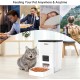 Automatic Cat Feeder, 3 L Cat Food, 2.4G WiFi Cat Feeder, App Control with Cat Feeder, 1 to 10 Meals per Day, Suitable for Dogs and Cats, Black