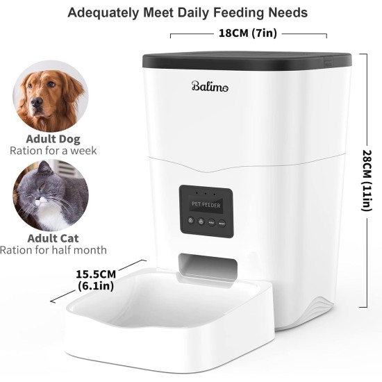 Automatic Cat Feeder, 3 L Cat Food, 2.4G WiFi Cat Feeder, App Control with Cat Feeder, 1 to 10 Meals per Day, Suitable for Dogs and Cats, Black Automatic Cat Feeder, 3 L Cat Food, 2.4G WiFi Cat Feeder, App Control with Cat Feeder, 1 to 10 Meals per Day, Suitable for Dogs and Cats, Black