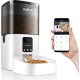 Automatic Cat Feeder, 3 L Cat Food, 2.4G WiFi Cat Feeder, App Control with Cat Feeder, 1 to 10 Meals per Day, Suitable for Dogs and Cats, Black