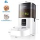 Automatic Cat Feeder, 3 L Cat Food, 2.4G WiFi Cat Feeder, App Control with Cat Feeder, 1 to 10 Meals per Day, Suitable for Dogs and Cats, Black