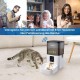 Automatic Cat Feeder, 3 L Cat Food, 2.4G WiFi Cat Feeder, App Control with Cat Feeder, 1 to 10 Meals per Day, Suitable for Dogs and Cats, Black