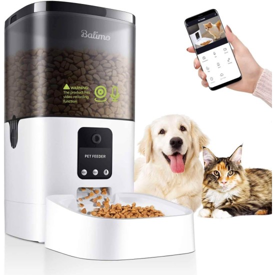 Automatic Cat Feeder, 3 L Cat Food, 2.4G WiFi Cat Feeder, App Control with Cat Feeder, 1 to 10 Meals per Day, Suitable for Dogs and Cats, Black Automatic Cat Feeder, 3 L Cat Food, 2.4G WiFi Cat Feeder, App Control with Cat Feeder, 1 to 10 Meals per Day, Suitable for Dogs and Cats, Black
