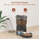 Automatic Cat Feeder, 3 L Cat Food, 2.4G WiFi Cat Feeder, App Control with Cat Feeder, 1 to 10 Meals per Day, Suitable for Dogs and Cats, Black