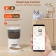 Automatic Cat Feeder, 3 L Cat Food, 2.4G WiFi Cat Feeder, App Control with Cat Feeder, 1 to 10 Meals per Day, Suitable for Dogs and Cats, Black