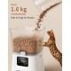 Automatic Cat Feeder, 3 L Cat Food Automatic with Programmable Timer, 1-6 Meals per Day, Dog Feeder with Press Lid and 10 Second Recording Function Automatic Cat Feeder, 3 L Cat Food Automatic with Programmable Timer, 1-6 Meals per Day, Dog Feeder with Press Lid and 10 Second Recording Function