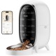 Automatic Cat Feeder 3L Automatic Cat Feeder with Stainless Steel Bowl, up to 15 Servings / 6 Meals a Day, Sound Recording Function, Penguin Design