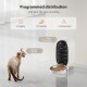 Automatic Cat Feeder 3L Automatic Cat Feeder with Stainless Steel Bowl, up to 15 Servings / 6 Meals a Day, Sound Recording Function, Penguin Design