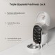 Automatic Cat Feeder 3L Automatic Cat Feeder with Stainless Steel Bowl, up to 15 Servings / 6 Meals a Day, Sound Recording Function, Penguin Design