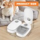 Automatic Cat Feeder, 700 ml Automatic Feeder with 48 Hour Timer, Non-Slip Wet Automatic Feeder for Cats, Automatic Feeder Dog, Cat Food Automatic for Cats and Small Dogs Automatic Cat Feeder, 700 ml Automatic Feeder with 48 Hour Timer, Non-Slip Wet Automatic Feeder for Cats, Automatic Feeder Dog, Cat Food Automatic for Cats and Small Dogs