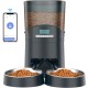Automatic Cat Feeder App Controlled with 2 Bowls, 6.5 L Cat Feeder with Timer, 0-48 Portion Control, 10s Voice Recording - WLAN Feeder up to 6 Meals a Day Automatic Cat Feeder App Controlled with 2 Bowls, 6.5 L Cat Feeder with Timer, 0-48 Portion Control, 10s Voice Recording - WLAN Feeder up to 6 Meals a Day