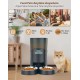 Automatic Cat Feeder App Controlled with 2 Bowls, 6.5 L Cat Feeder with Timer, 0-48 Portion Control, 10s Voice Recording - WLAN Feeder up to 6 Meals a Day Automatic Cat Feeder App Controlled with 2 Bowls, 6.5 L Cat Feeder with Timer, 0-48 Portion Control, 10s Voice Recording - WLAN Feeder up to 6 Meals a Day
