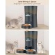 Automatic Cat Feeder App Controlled with 2 Bowls, 6.5 L Cat Feeder with Timer, 0-48 Portion Control, 10s Voice Recording - WLAN Feeder up to 6 Meals a Day Automatic Cat Feeder App Controlled with 2 Bowls, 6.5 L Cat Feeder with Timer, 0-48 Portion Control, 10s Voice Recording - WLAN Feeder up to 6 Meals a Day