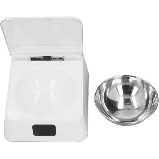 Automatic Cat Feeder, Pet Feeder Cat Bowl with Stainless Steel Bowl, Infrared Sensor for Pets, Dry and Wet Feeder with Open Lid Automatic Cat Feeder, Pet Feeder Cat Bowl with Stainless Steel Bowl, Infrared Sensor for Pets, Dry and Wet Feeder with Open Lid