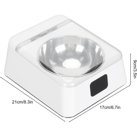 Automatic Cat Feeder, Pet Feeder with Open Lid, with Infrared Sensor Cover, Removable Bowl, Battery Operated, Smarter Automatic Cat Feeder, Pet Feeder with Open Lid, with Infrared Sensor Cover, Removable Bowl, Battery Operated, Smarter