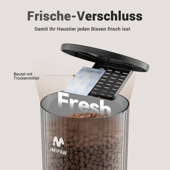 Automatic Cat Feeder WiFi 2.4G: App Control Dry Food Dispenser for 2 Small Dogs and Cats 4L, Programmable Timer, 1-10 Meals a Day, Desiccant Bag Automatic Cat Feeder WiFi 2.4G: App Control Dry Food Dispenser for 2 Small Dogs and Cats 4L, Programmable Timer, 1-10 Meals a Day, Desiccant Bag