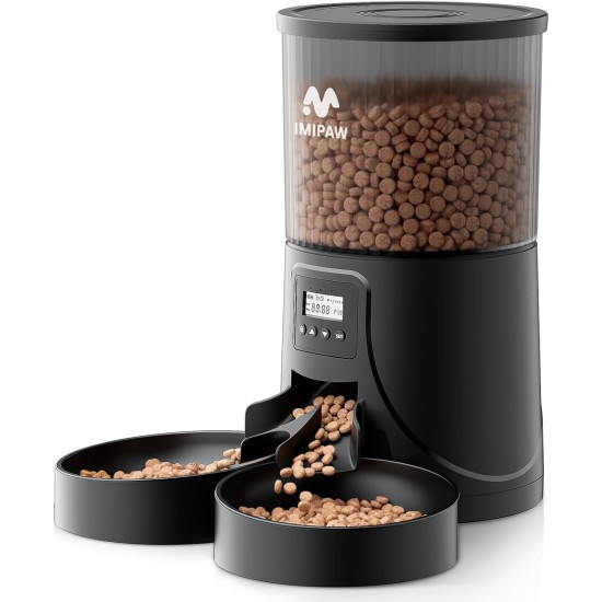 Automatic Cat Feeder WiFi 2.4G: App Control Dry Food Dispenser for 2 Small Dogs and Cats 4L, Programmable Timer, 1-10 Meals a Day, Desiccant Bag Automatic Cat Feeder WiFi 2.4G: App Control Dry Food Dispenser for 2 Small Dogs and Cats 4L, Programmable Timer, 1-10 Meals a Day, Desiccant Bag