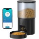 Automatic Cat Feeder, WiFi: Cat Feeder with Customised Schedule, Automatic Dog/Cat Feeder, App Control, Cat Feeder, 4 L, Black Automatic Cat Feeder, WiFi: Cat Feeder with Customised Schedule, Automatic Dog/Cat Feeder, App Control, Cat Feeder, 4 L, Black