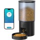 Automatic Cat Feeder, WiFi: Cat Feeder with Customised Schedule, Automatic Dog/Cat Feeder, App Control, Cat Feeder, 4 L, Black Automatic Cat Feeder, WiFi: Cat Feeder with Customised Schedule, Automatic Dog/Cat Feeder, App Control, Cat Feeder, 4 L, Black
