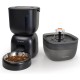 Automatic Cat Feeder and Cat Water Dispenser FW1, Wire or Battery Cat Feeder Timer Pet Feeder - Lockable Lid, Desiccant Bag, Programmable Portion Control