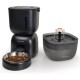 Automatic Cat Feeder and Cat Water Dispenser FW1, Wire or Battery Cat Feeder Timer Pet Feeder - Lockable Lid, Desiccant Bag, Programmable Portion Control