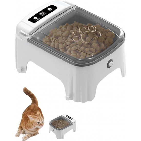 Automatic Cat Feeder with Timer Switch and Safe and Energy-Saving Functions for Cats and Dogs, Large Capacity Automatic Cat Feeder with Timer Switch and Safe and Energy-Saving Functions for Cats and Dogs, Large Capacity