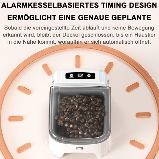 Automatic Cat Feeder with Timer Switch and Safe and Energy-Saving Functions for Cats and Dogs, Large Capacity Automatic Cat Feeder with Timer Switch and Safe and Energy-Saving Functions for Cats and Dogs, Large Capacity